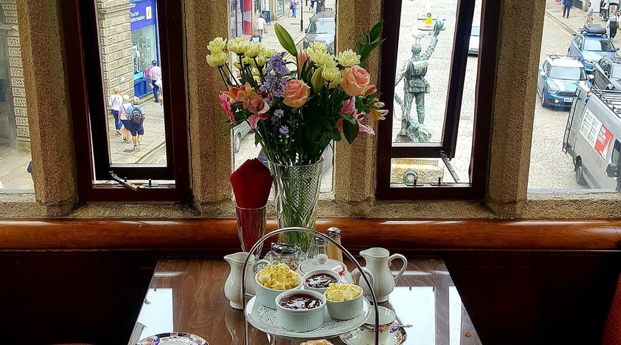 Best seat in the house. Charlotte’s Tea House