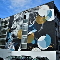 La fresque sur l'immeuble