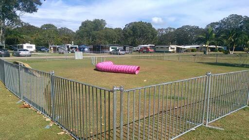 Off leash dog agility area