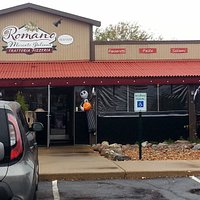 front of & entrance to Romano Mercato Italiano