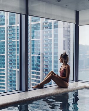 The view from the Spa at the W Hong Kong!