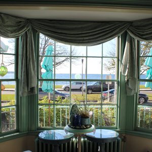 Looking out at water from downstairs common room.