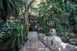 Jerusalem Hotel in Jerusalem, image may contain: Garden, Street, Villa, Walkway