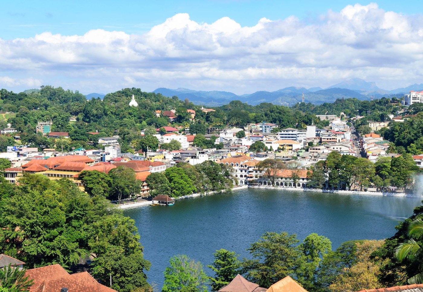 Cityscape of Kandy, Sri Lanka