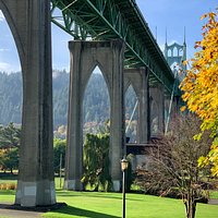 Row of gothic arches suggest the parks name