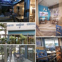 Κολλάζ από εικόνες του εστιατορίου - A collage of restaurant photos