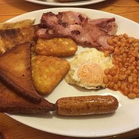 Breakfast with the lonely Sausage