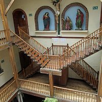 The central atrium of the house