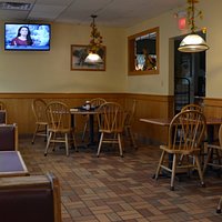 Shared dining room with Gino's Pizza