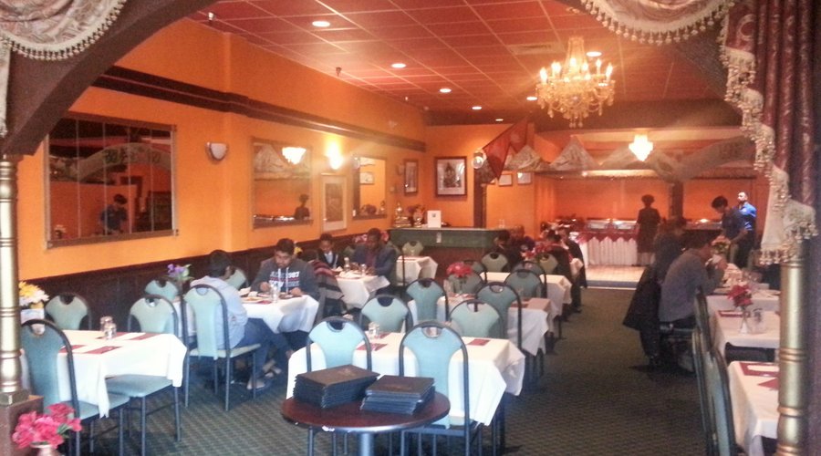 Diners at Mount Everest Restaurant for Sunday buffet. 