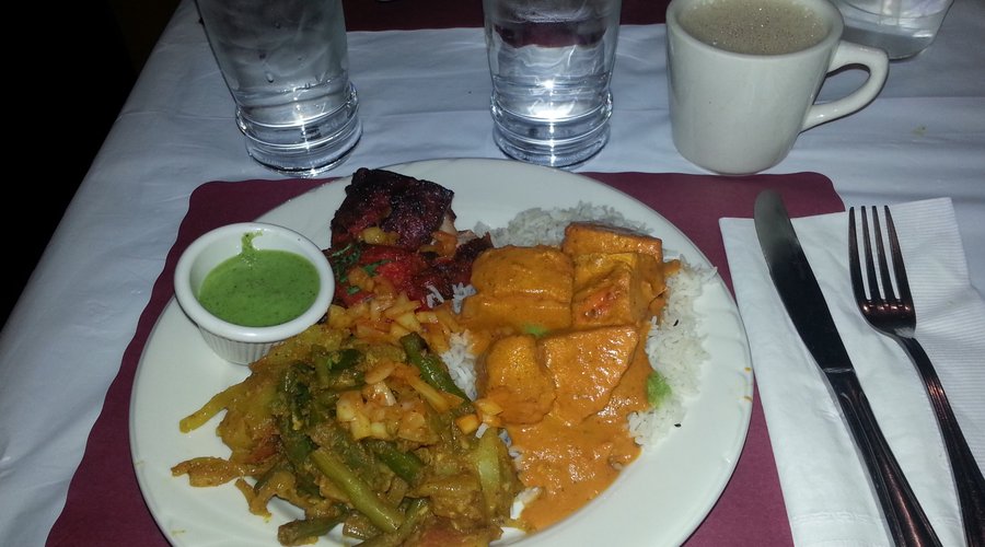 A variety of dishes at Mount Everest Restaurant.