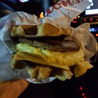 New Waffle breakfast sandwich