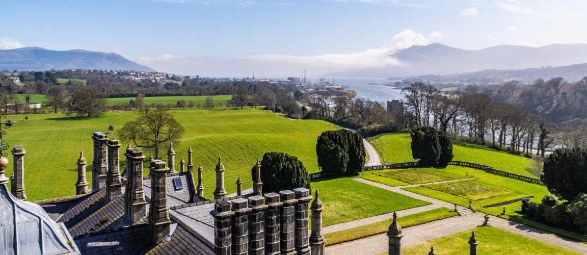 Bird's eye view over the castle...