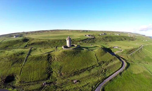 The iconic "Doonagore Castle" in Doolin