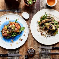 Plenty of VEGAN options with the delicious 'Morning Start' & 'Earth Bruschetta'