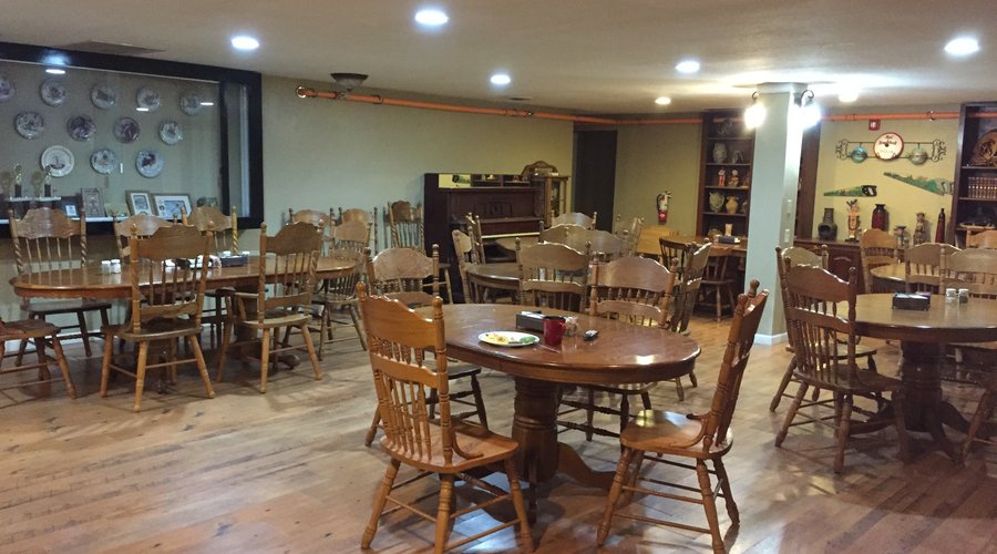 Huge, well lit and welcoming dining area. 