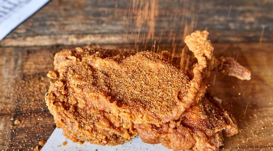 Fried chicken with our special blend of seasonings.