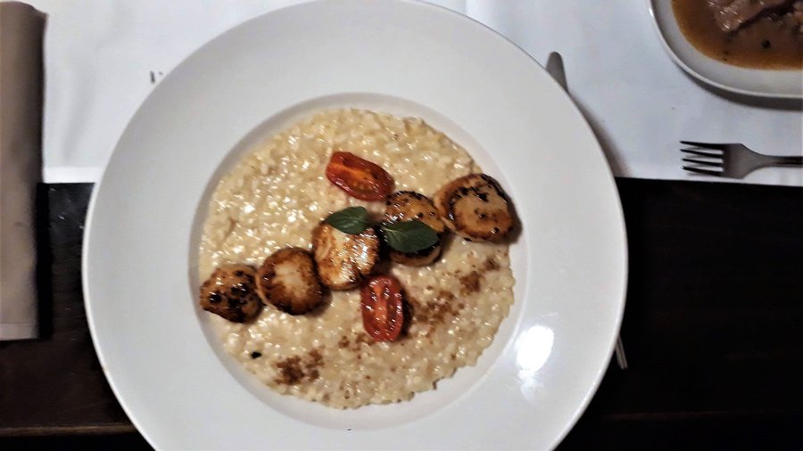 Jakobsmuscheln mit Risotto