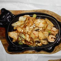 L'ottimo tofu con pesce alla piastra