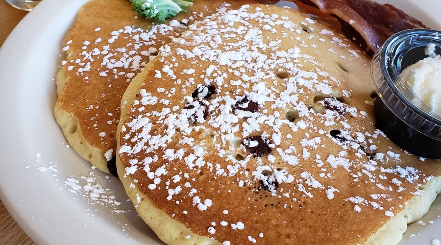 Kids chocolate chip pancakes