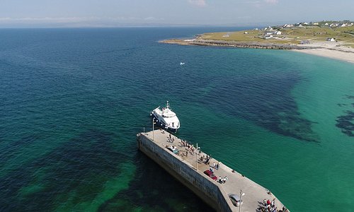 Star of Doolin, our flagship approaching the pier on Inis Oirr island - the closest of the 3 Aran Islands to Doolin and only a 15/20 minutes crossing