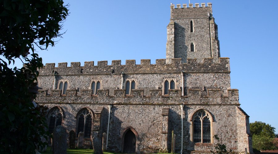 St Nicholas-at-Wade church seen from the north