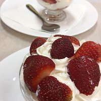 Morango com chantilly
