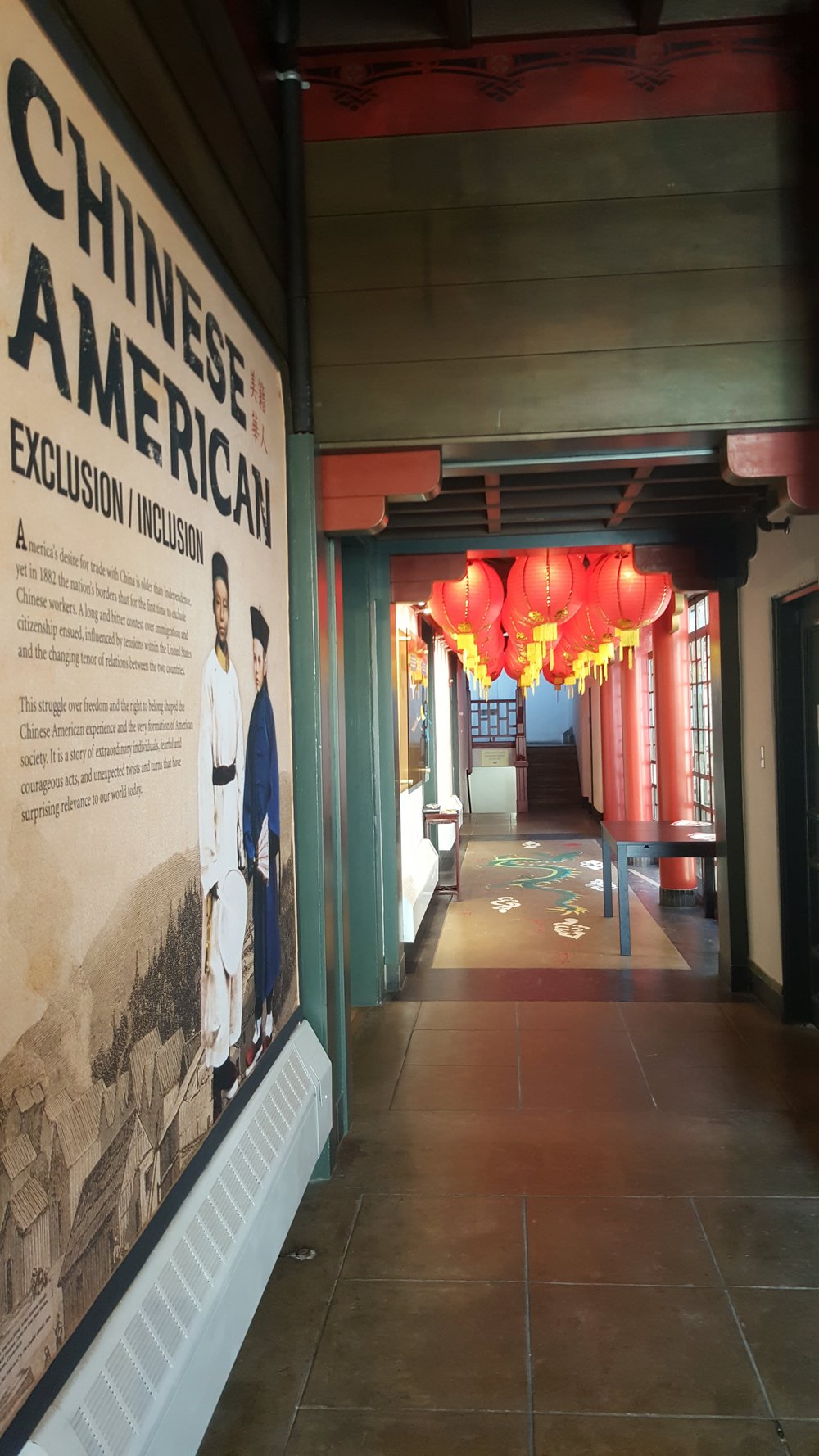 Entrance foyer of the Chinese Historical Society of America.