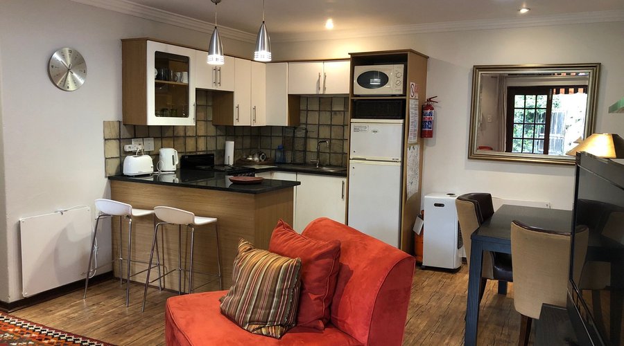 Jacaranda cottage kitchen living area