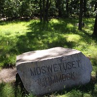 MA - QUINCY - MOSWETUSET HUMMOCK - VIEW OF COMMEMORATIVE ROCK #2 - CLOSE-UP