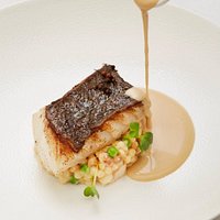 Dos de Cabillaud Rôti, ragout de Fregola Sarda