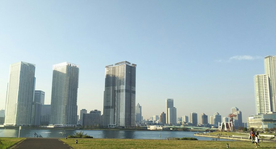 ガスの科学館の外の景色