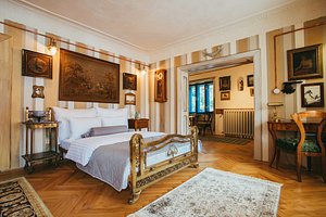 Divna Pani LUXURY GALLERY ROOMS in Banska Stiavnica, image may contain: Home Decor, Flooring, Wood, Interior Design