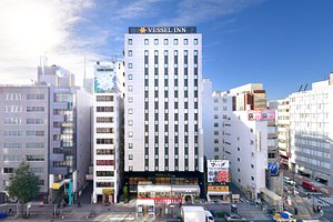 Vessel Inn Sakae Ekimae in Naka, image may contain: City, Urban, High Rise, Office Building