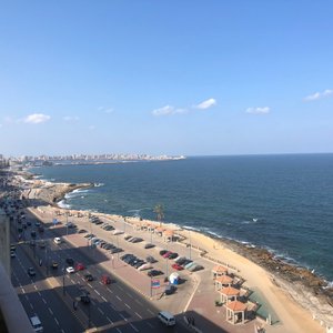 view from the balcony