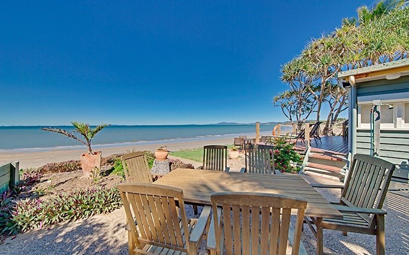 BBQ area at the side of Cottage