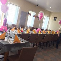 Sala abbellita per compleanno