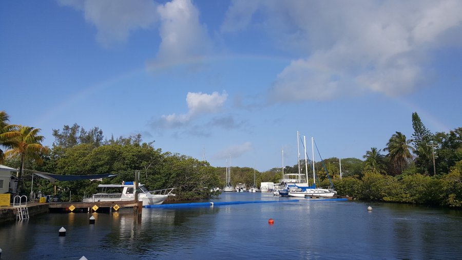 This is Jules' Lagoon where a lot of diving and instruction is done.  We get great pleasure when our diving guests or students tell us that we saved their trip because the wind didn't allow them a trip to the ocean. The visibility may not be perfect all the time but you can get practice and certified in our lagoon.  Thank you all for coming.