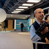 Whisper with your friend in sound mirrors. Iran Science Park, Tehran, Iran