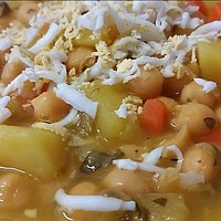 Garbanzos guisados (solo verduras)