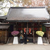 不動堂、菊祭りが開催されていました