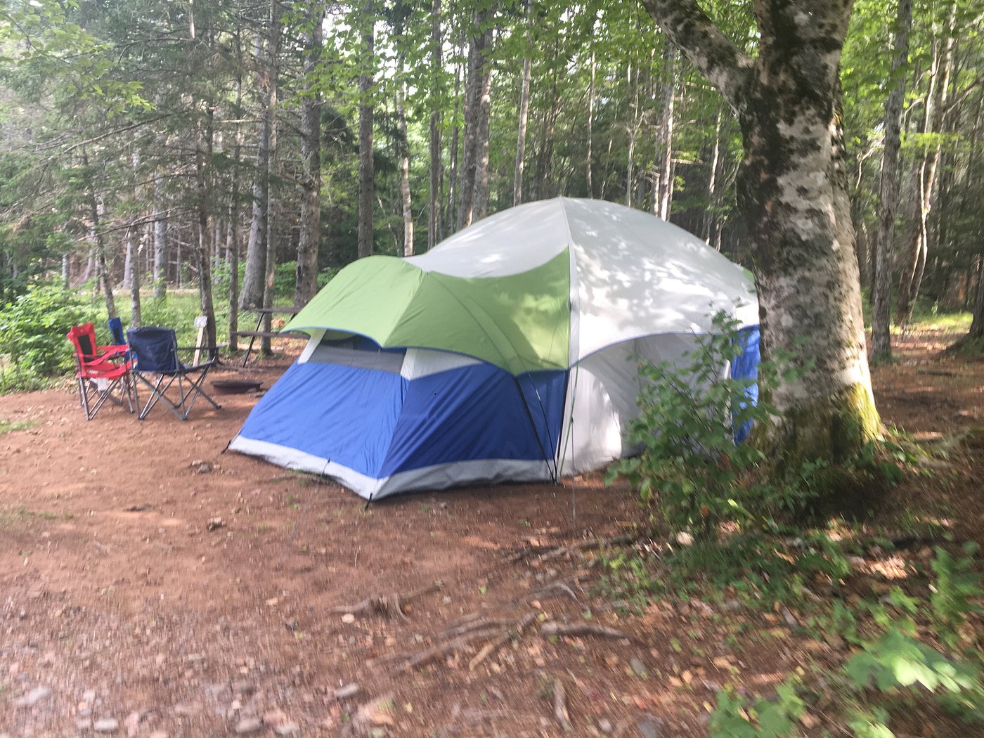 tenting area