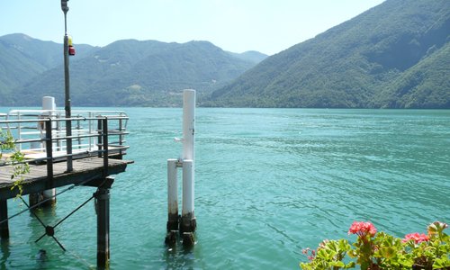 San Mamete Valsolda's ferry dock