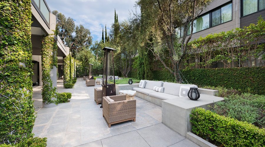 Tranquil outdoor seating area