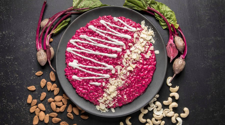 Pink & White Risotto