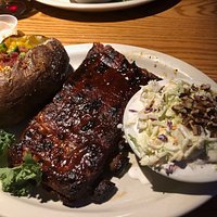 1/2 rack of ribs with pecan coleslaw