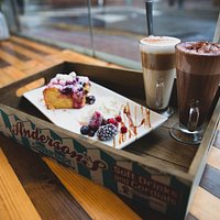 cake and hot chocolate how could you go wrong