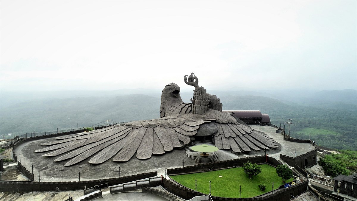 Discover the incredible Earth Center of Jatayu in the Kerala region, India