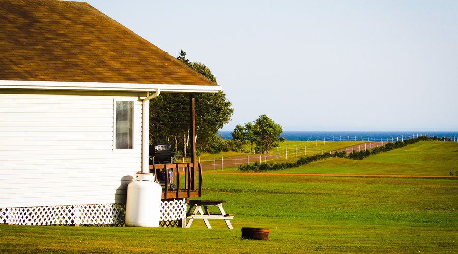 Waterview seen from each cottage porch. 