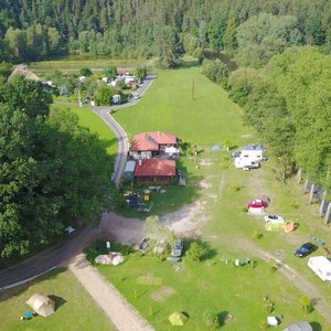 Letecký pohled na Camping Paradijs